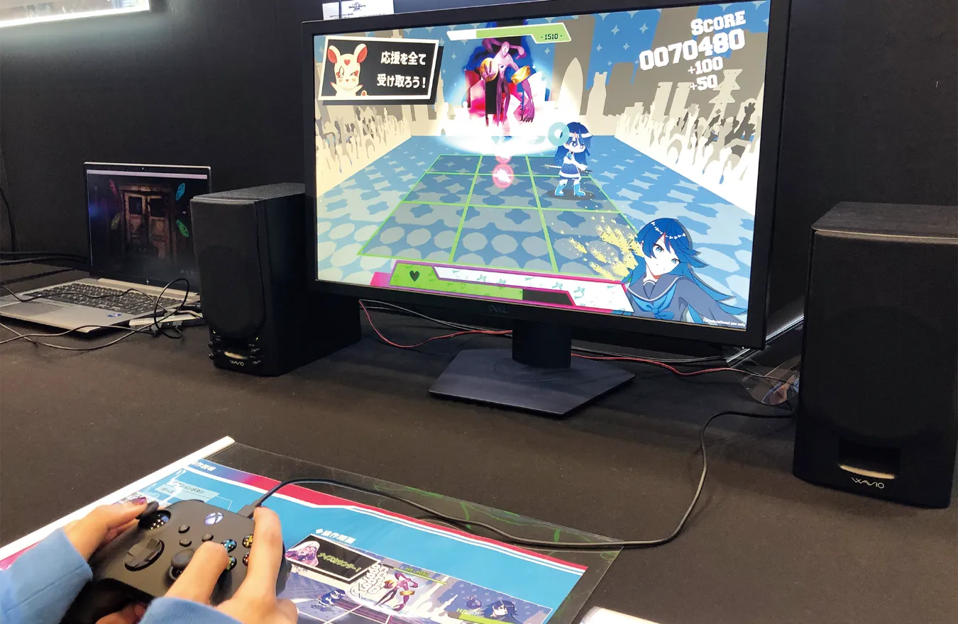 <span>ソフトウェアが揃ったPC</span>で<br>ゲームづくりに打ち込める!